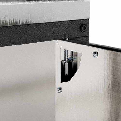 Съхранение в кухнята с рафт Сребрист 60 x 50 x 92 см Стомана