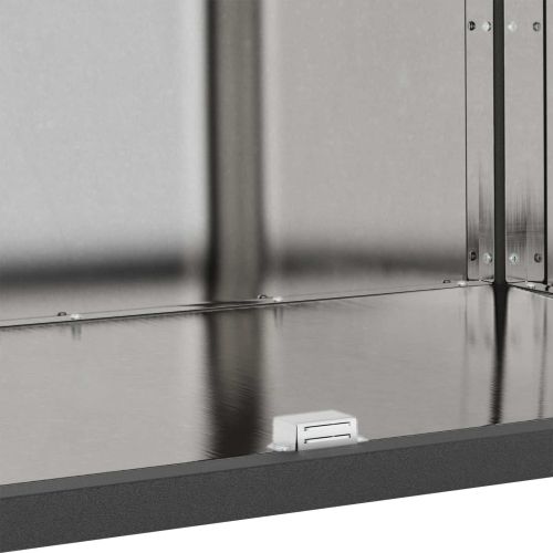 Съхранение в кухнята с рафт Сребрист 60 x 50 x 92 см Стомана