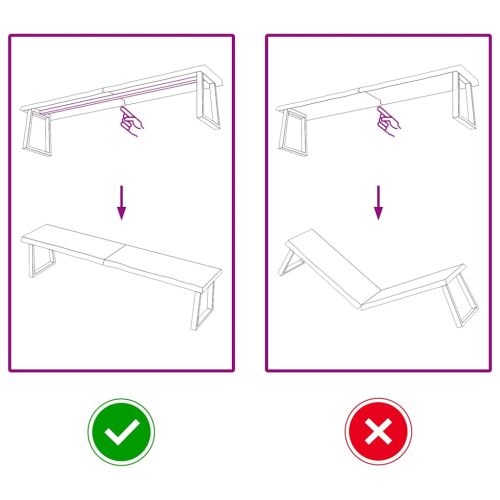 Стенен рафт светлокафяв 180x40x(2-4) см обработен масивен дъб