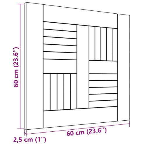 Плот за маса, тиково дърво масив, 60x60x2,5 cм