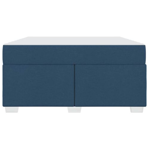 Рамка за легло с матрак Синьо 140 x 200 cm текстил