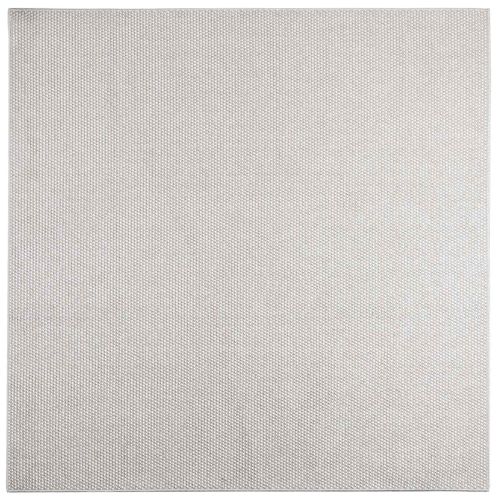 Килими за помещение LUGO Кремав и сив 120 x 120 cm Полиестер