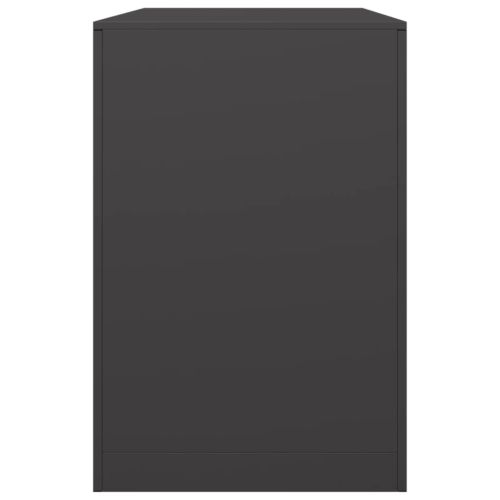 Стойка за дърва, черна, 100x40x60 см, стомана