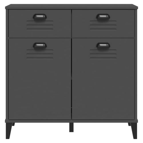 Сайдборд "VIKEN", антрацитно сиво, 80x40x80 см, инженерно дърво