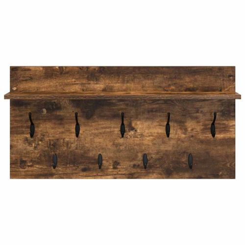 Стенен закачалка за палта с рафт Димян дъб 80 x 40 x 12 cm