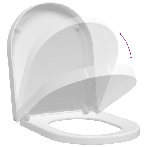 Тоалетна седалка Бяло 48 x 36,5 x 4,5 см Полипропилен