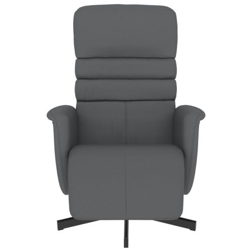 Наклоняем стол с поставка за крака, сив, изкуствена кожа