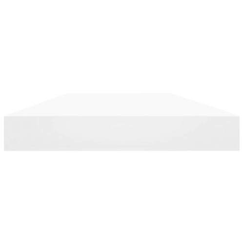 Рафтове за етажерка, 4 бр, бели, 40x10x1,5 см, инженерно дърво