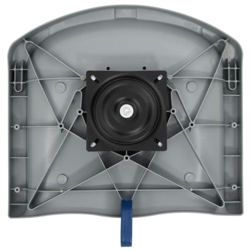 Сгъваеми седалки за лодка от 2 части със синьо-бяла възглавница