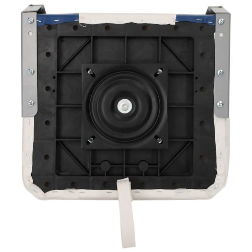 Сгъваемо седалка за лодка, комплект от 2 броя, със синьо-бяла възглавница