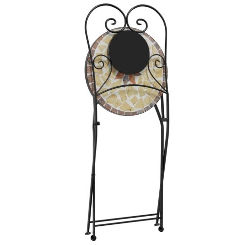 Комплект за бистро с мозайка, теракота и бяло желязо и керамика