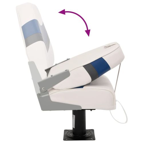 Седалки за лодки 2 бр със стойка въртящи се на 360°