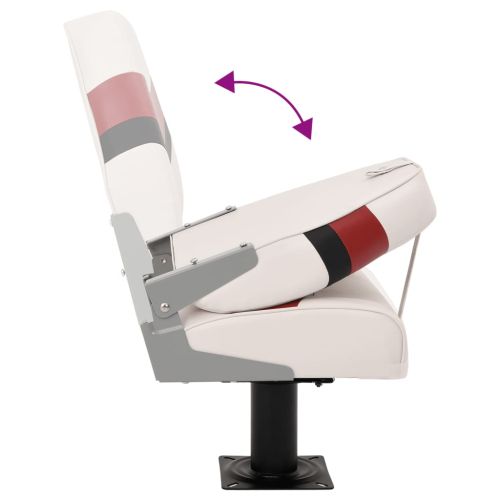 Седалки за лодки 2 бр със стойка въртящи се на 360°