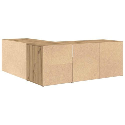 Ъглов шкаф, дъб артизан, 200x40x45 см, инженерно дърво