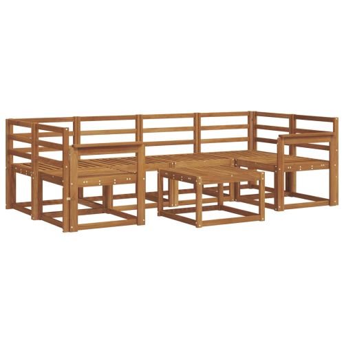 Комплект дивани за открито 7 pcs Естествен