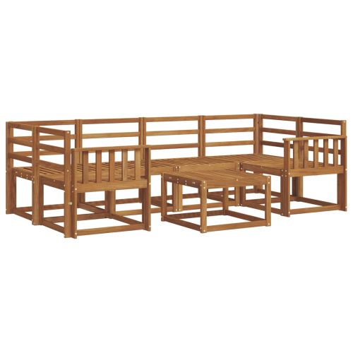 Комплект дивани за открито 7 pcs Естествен