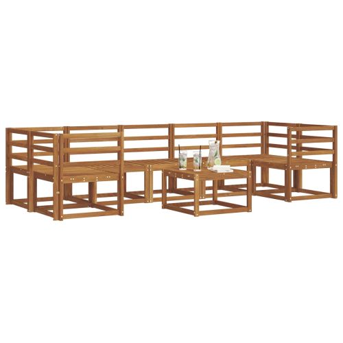 Комплект дивани за открито 8 pcs Естествен