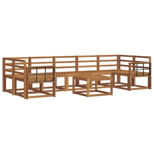 Комплект дивани за открито 8 pcs Естествен