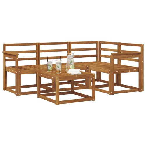 Комплект дивани за открито 5 pcs Естествен