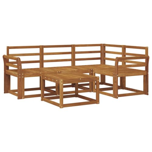 Комплект дивани за открито 5 pcs Естествен