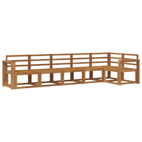 Комплект дивани за открито 6 pcs Естествен