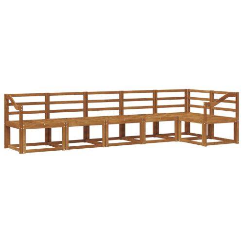 Комплект дивани за открито 6 pcs Естествен