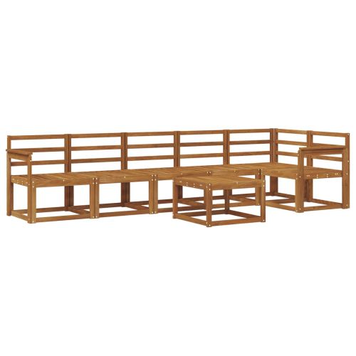Комплект дивани за открито 7 pcs Естествен