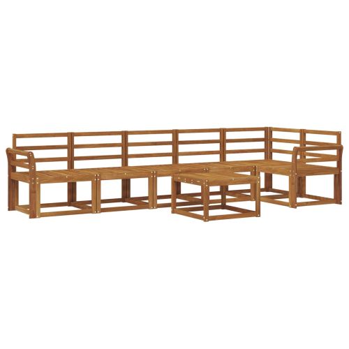 Комплект дивани за открито 7 pcs Естествен