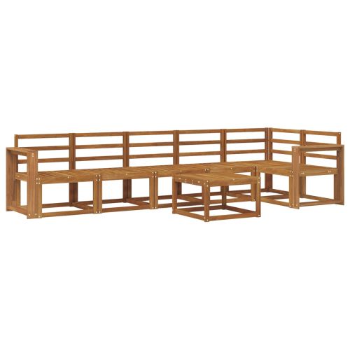 Комплект дивани за открито 7 pcs Естествен