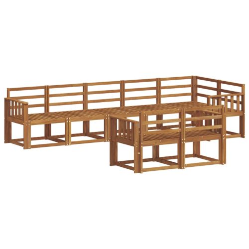 Комплект дивани за открито 8 pcs Естествен