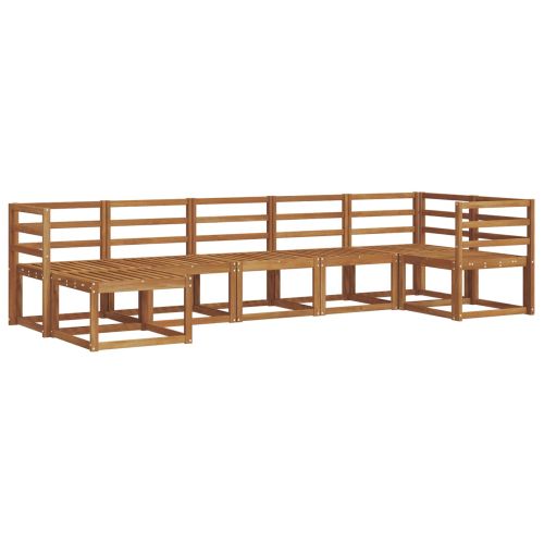 Комплект дивани за открито 7 pcs Естествен