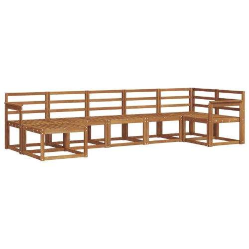 Комплект дивани за открито 7 pcs Естествен