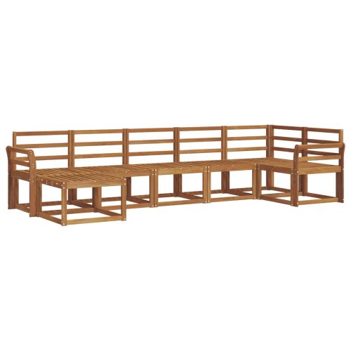 Комплект дивани за открито 7 pcs Естествен