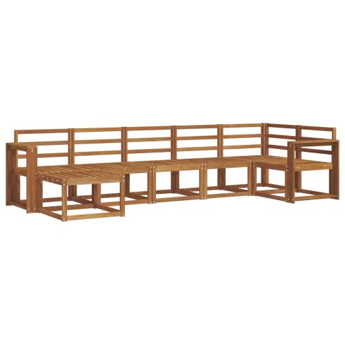 Комплект дивани за открито 7 pcs Естествен