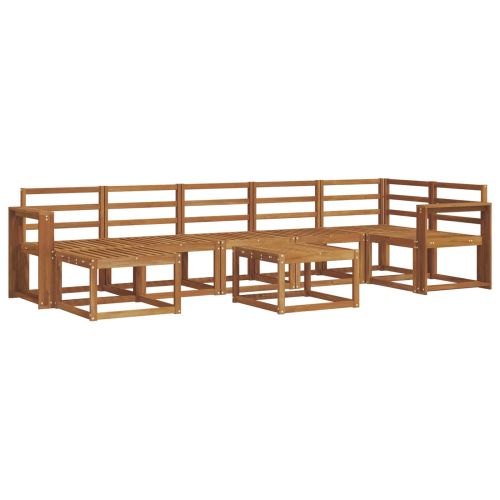 Комплект дивани за открито 8 pcs Естествен