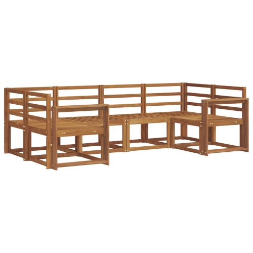 Комплект дивани за открито 6 pcs Естествен