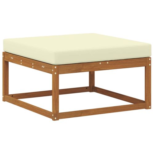 Комплект дивани за открито 6 pcs Натурален и Крема