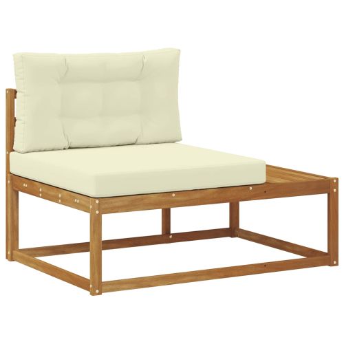 Комплект дивани за открито 6 Брой Натурален и Крема