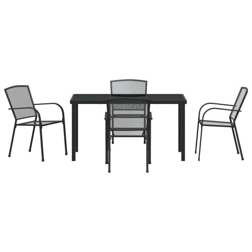 Комплект за хранене в градината 5 pcs Антрацит
