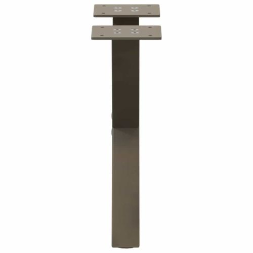 Крака за масичка за кафе, X-образни, 2 бр., естествена стомана, 30 x (30-31) см, стомана