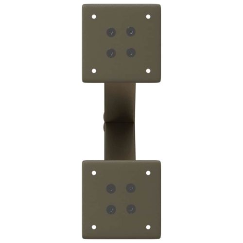 Крака за масичка за кафе, X-образни, 2 бр., естествена стомана, 30 x (30-31) см, стомана