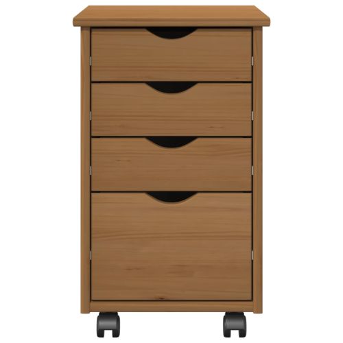 Плъзгащ кабинет с колело MOSS Кехлибарен 34 x 39 x 56 см