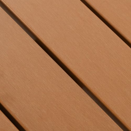 Градинска маса, сребриста, 60x60x70 см, алуминий и WPC