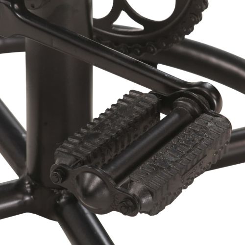 Бар табуретки, 2 бр, черно и кафяво, козя кожа