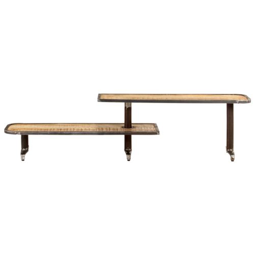 ТВ шкаф, 160x30x40 см, мангово дърво масив