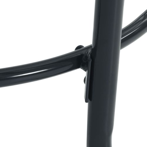 Наклоняеми градински столове 3 части антрацит боядисана стомана