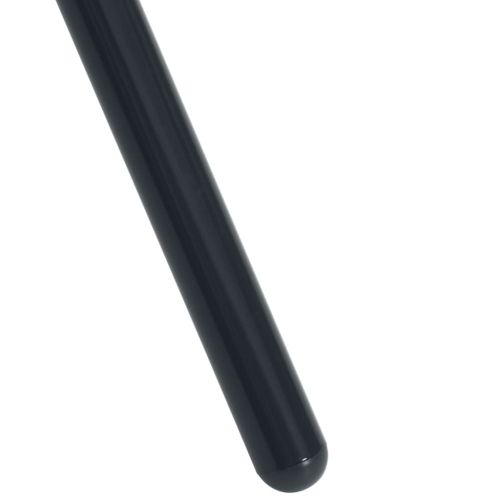 Градински столове, 5 части, антрацит, прахово боядисана стомана