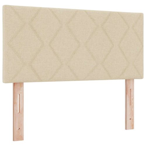 Легло с пружинирана основа с матрак Крем 200 x 100 cm текстил