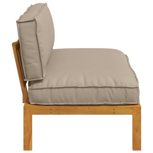 Комплект дивани Таупе 120 x 92 x 69 см Солидно акациево дърво