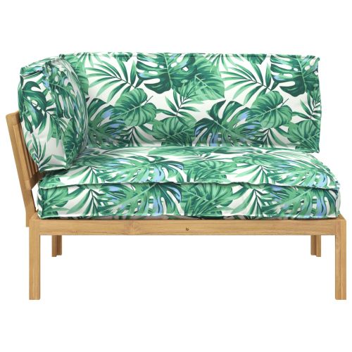 Комплект дивани с възглавница Мотив с листа 133 x 92 x 69 см